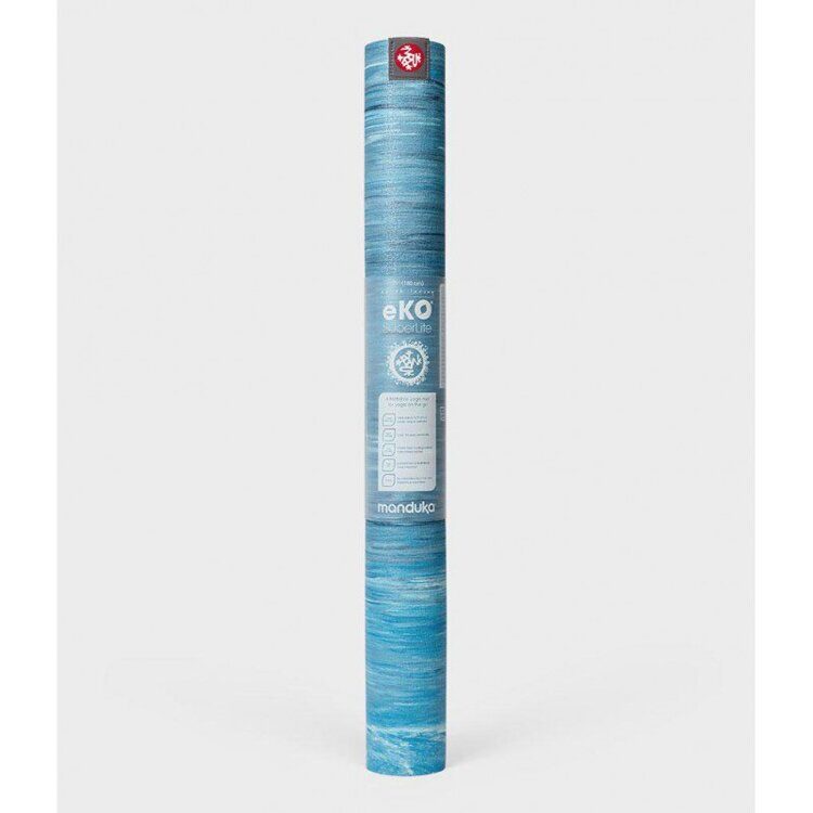 Коврик для йоги  «eKO SuperLite Travel Mat» Limited Edition Dresden Blue с чехлом